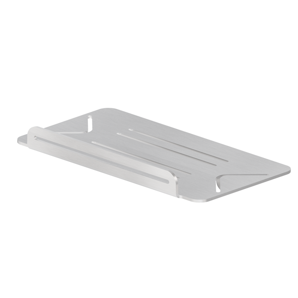 Wall mounted rectangular bath/shower shelf