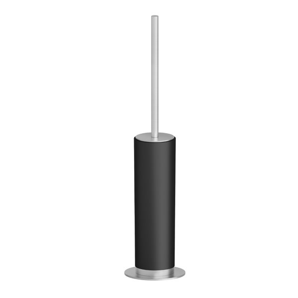 Freestanding toilet brush holder with brush