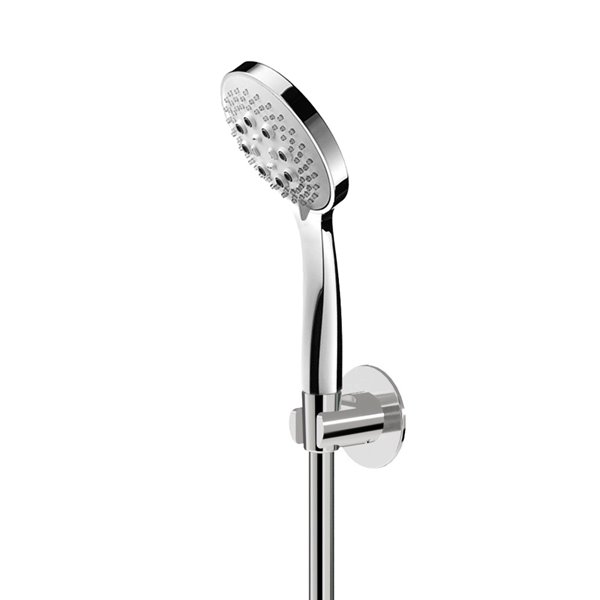 Complete shower set, with 3-jet ABS hand shower and flexible
