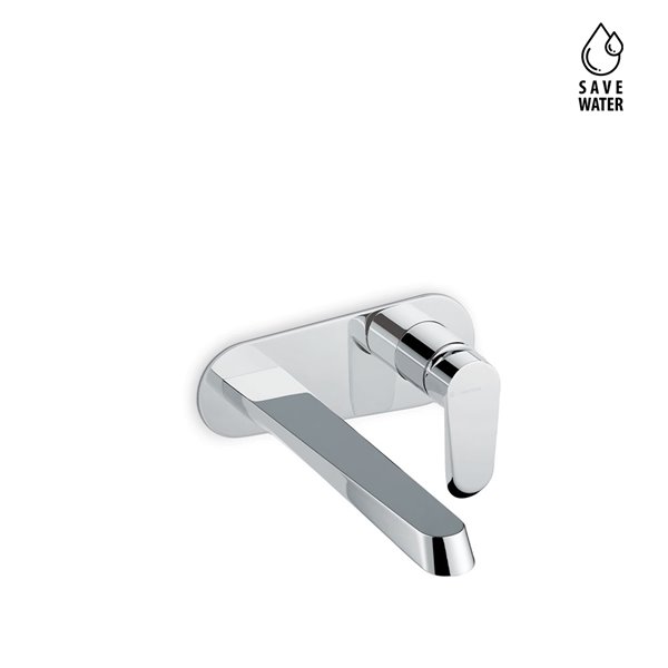 Nio 68931E single lever wall mixer group without pop-up waste set