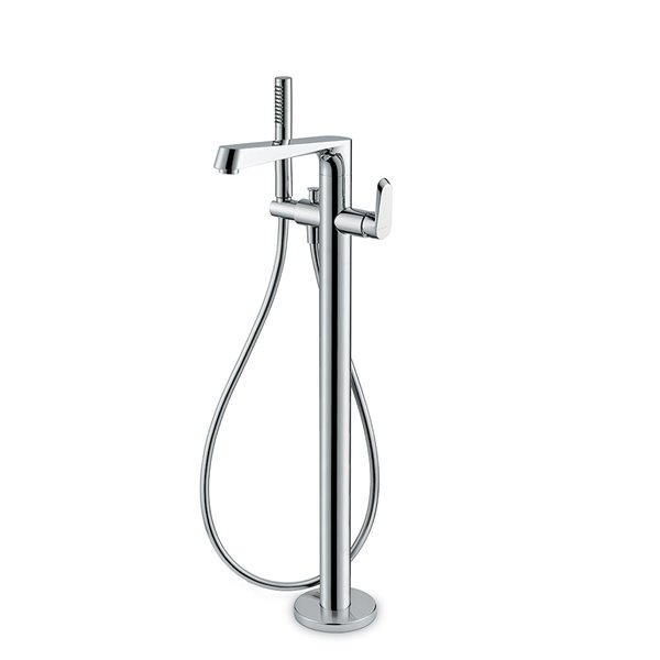 Nio 68984E floor bath group, with mixer, diverter and shower set