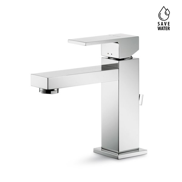 Single-lever basin mixer with 1”1/4 pop-up waste set