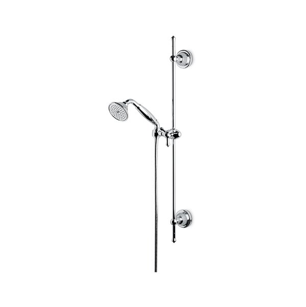 Complete shower set with hand shower, 150-cm. Flexible without wall union.
