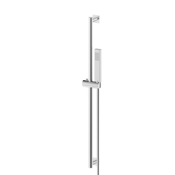 Sliding rail LL. 900 mm complete with movable slider, hand shower and flexible. Without wall union